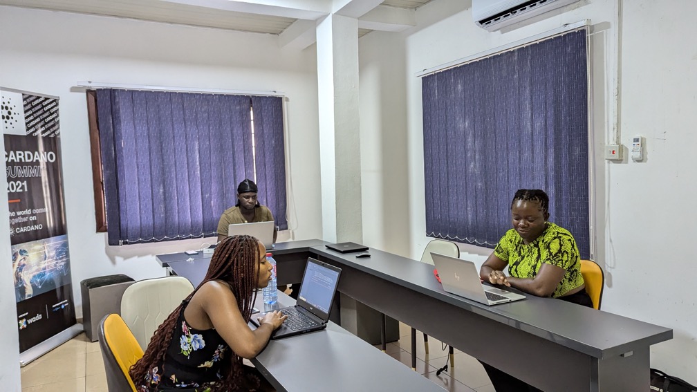Students at a Cardano workshop at ARC